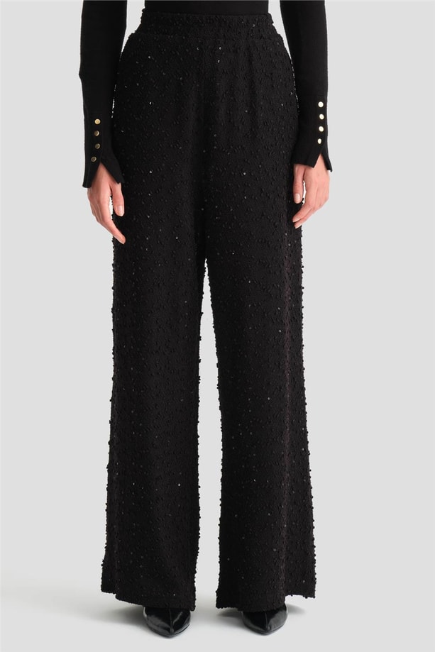 Armine Pırıltılı Örme Takım 24K6905 Siyah