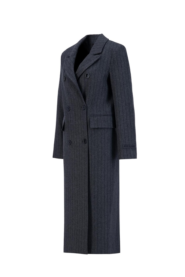 Armine Yün Karışımlı Blazer Kaban 24K7604 Antrasit