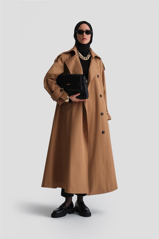 Armine Oversize Pardesü 24K8005 Camel
