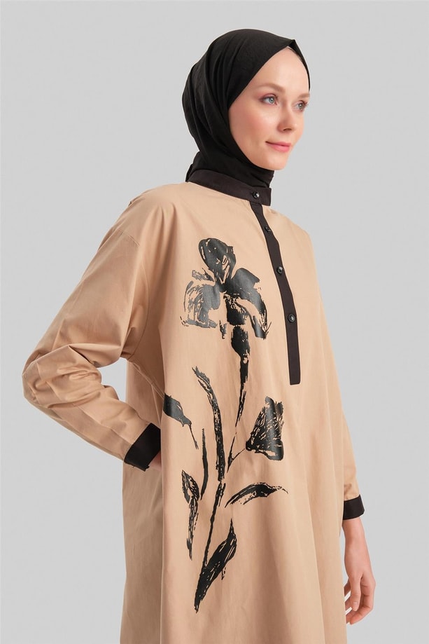 Armine Tunik Elbise 24YD2508 Camel