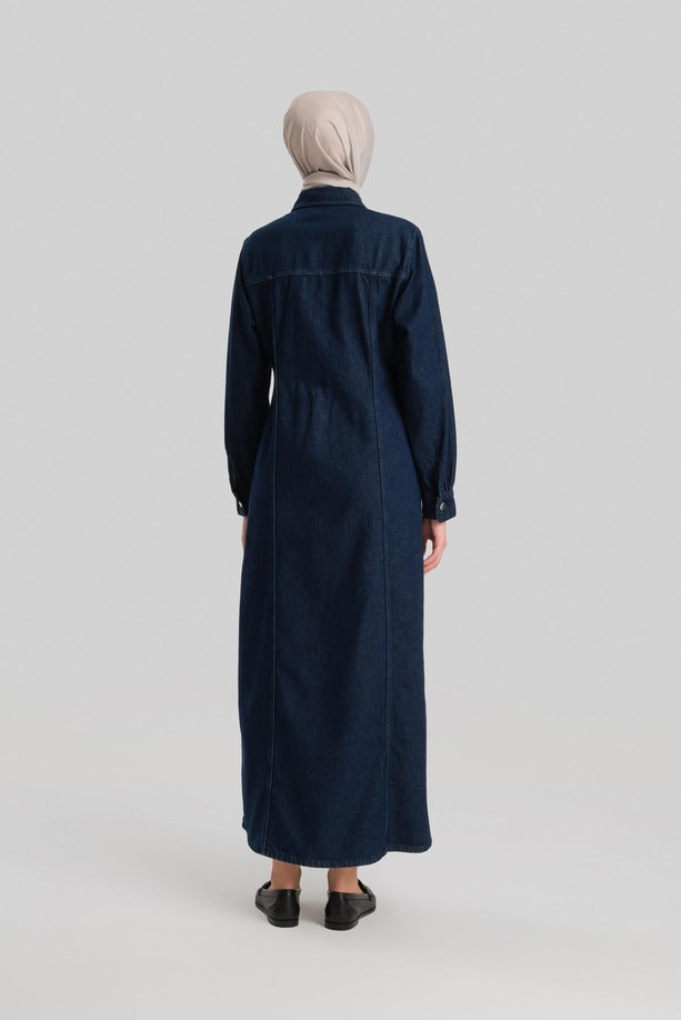 Armine Denim Elbise 24YD3416 Lacivert