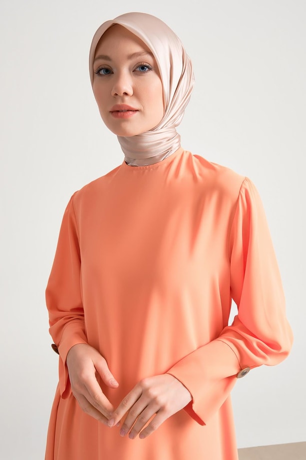Armine Geniş Manşetli Tunik 24Y4000 Mandarin