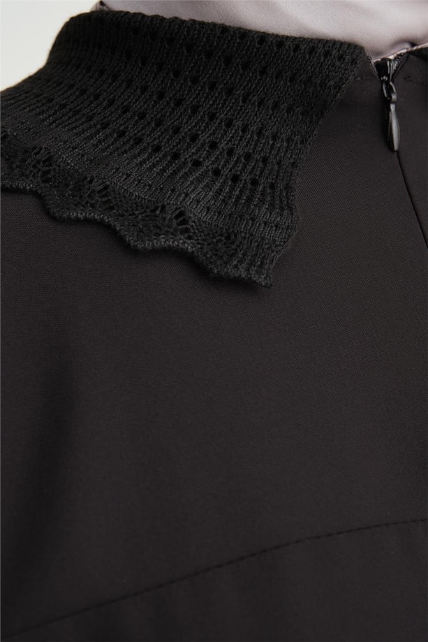 Armine Dantel Ribanalı Tunik 24Y4006 Siyah