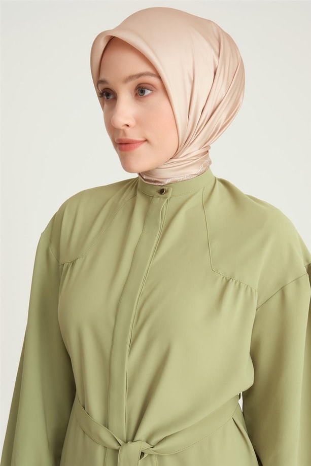 Armine Üçgen Robalı Kuşaklı Tunik 24Y4007 Yeşil