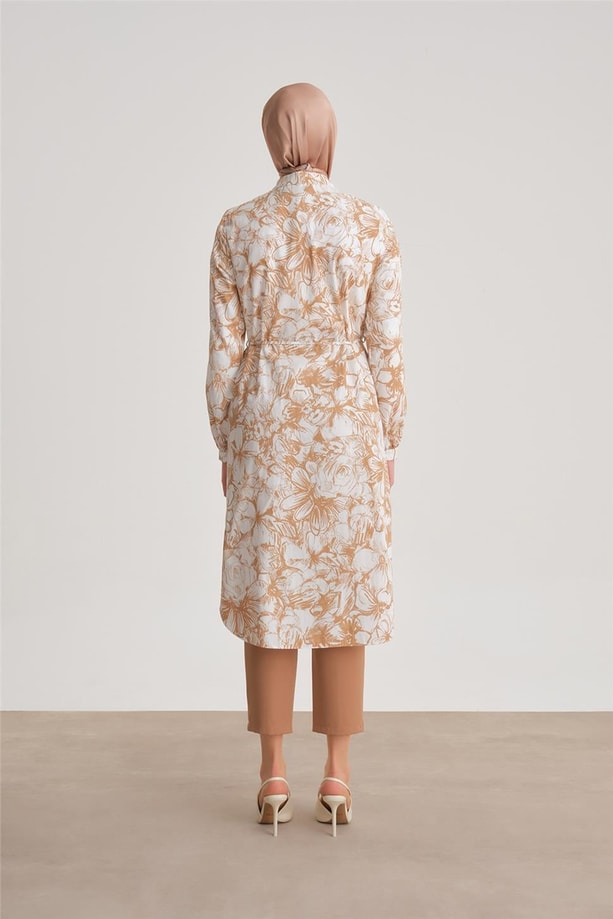 Armine Desenli Tunik 24Y4106 Camel