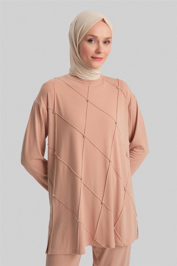 Armine Pantolonlu Takım 24YD4402 Bej