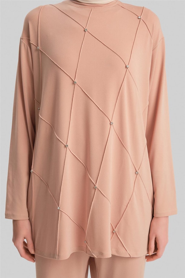 Armine Pantolonlu Takım 24YD4402 Bej