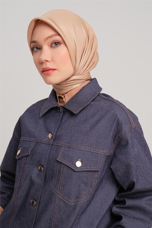 Armine Kısa Denim Ceket 24Y5405 Lacivert