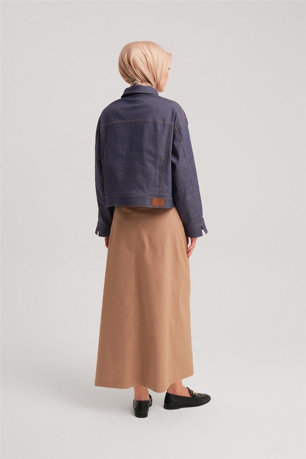 Armine Kısa Denim Ceket 24Y5405 Lacivert