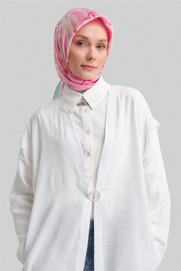 Armine Omuz Pileli Oversize Giy Çık 24Y5508 Beyaz