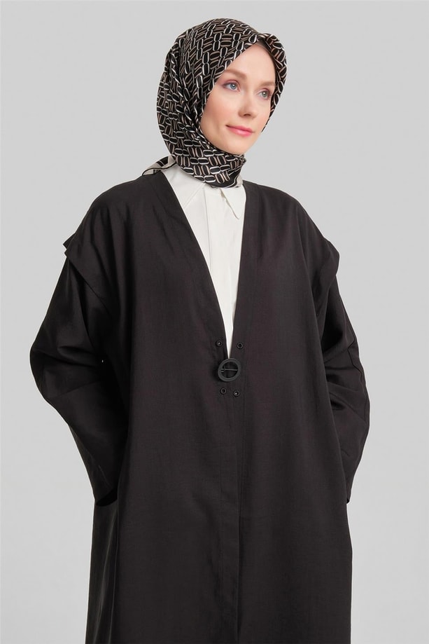 Armine Omuz Pileli Oversize Giy Çık 24Y5508 Siyah