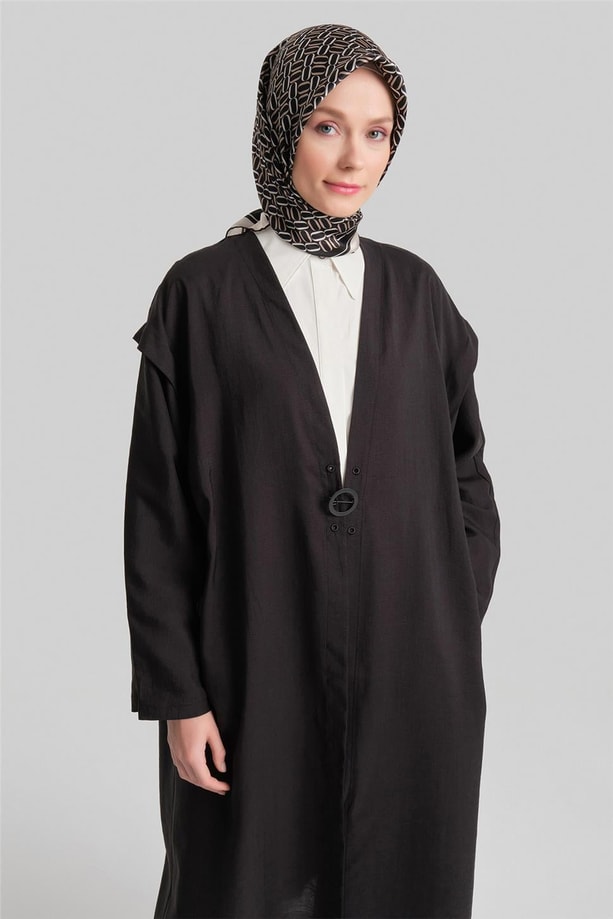 Armine Omuz Pileli Oversize Giy Çık 24Y5508 Siyah