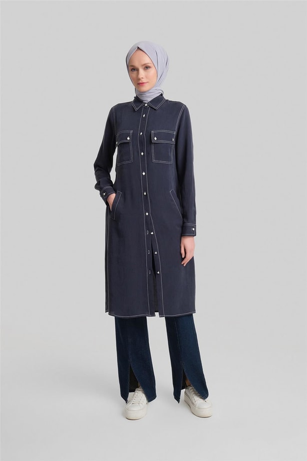 Armine Tunik 24YD6406 Lacivert
