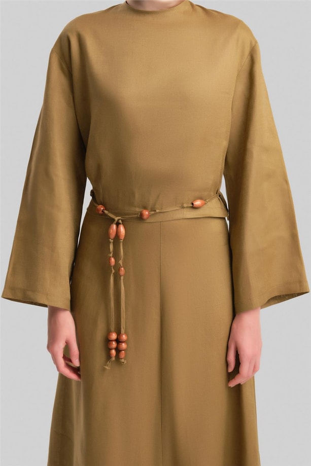 Armine Keten Etekli Takım 24Y6829 Camel