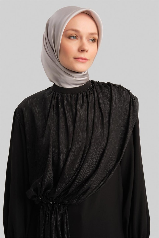 Armine Şifon Ve İşlemeli Şık Takım 24Y6841 Siyah