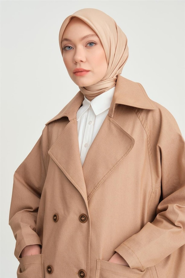 Armine Denim Overzie Trençkot 24Y8708 Camel