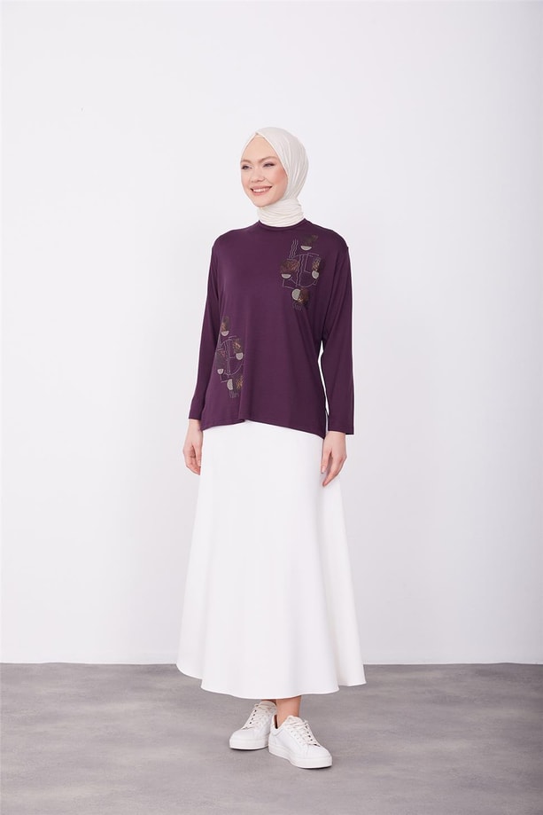 Armine Penye 24YD9002 Mürdüm