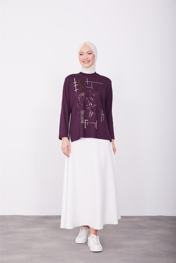 Armine Penye 24YD9005 Mürdüm