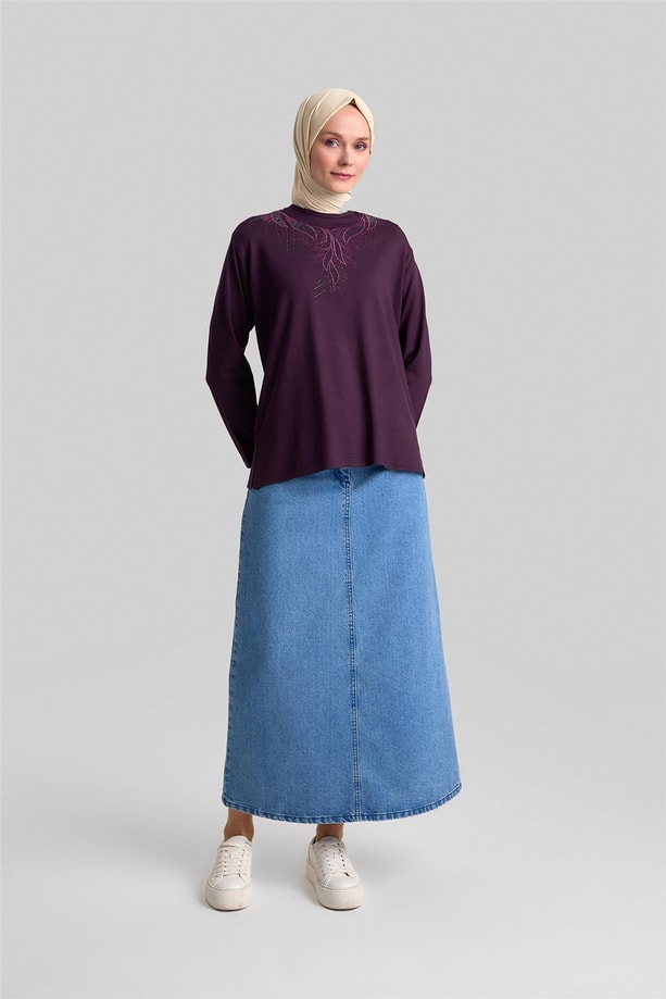 Armine Penye 24YD9009 Mürdüm