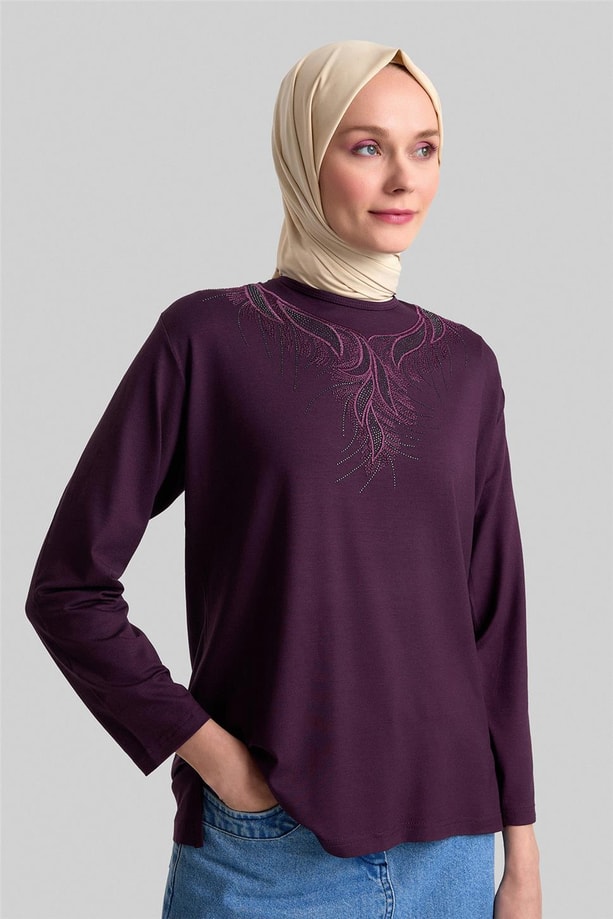 Armine Penye 24YD9009 Mürdüm