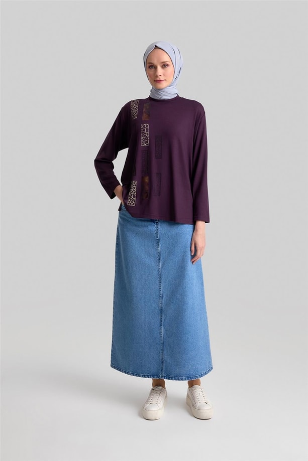 Armine Penye 24YD9023 Mürdüm