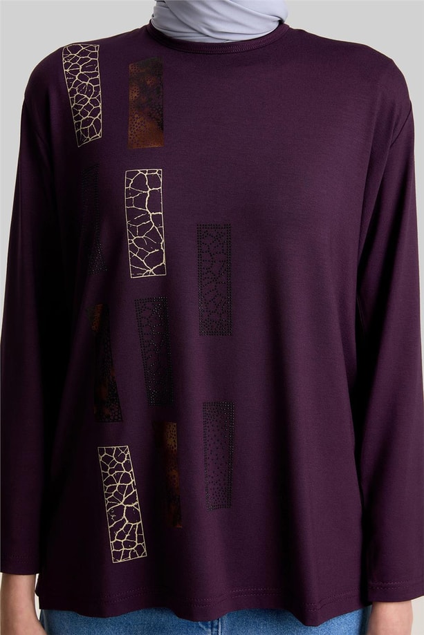 Armine Penye 24YD9023 Mürdüm