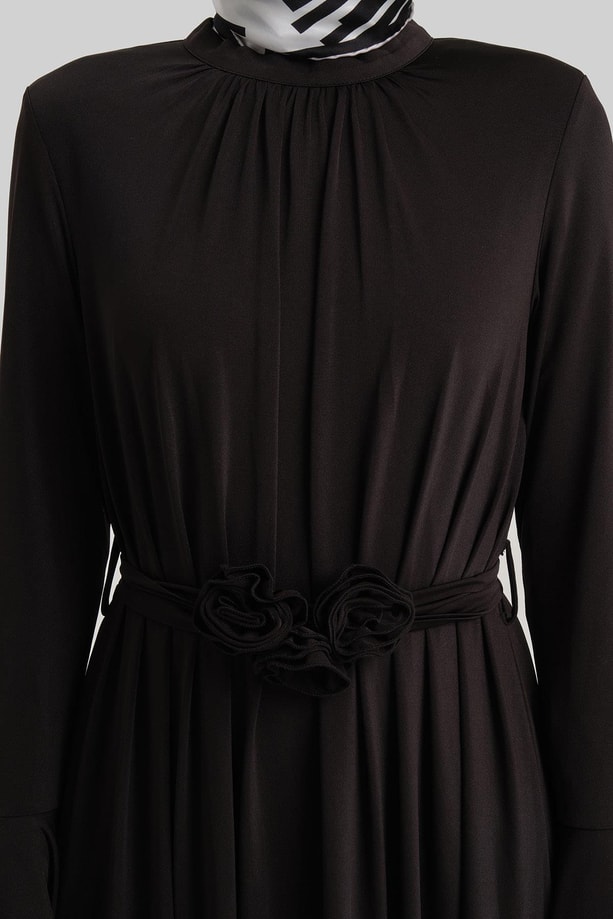 Armine Vatkalı Elegance Elbise 24Y9823 Siyah