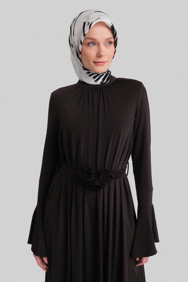 Armine Vatkalı Elegance Elbise 24Y9823 Siyah