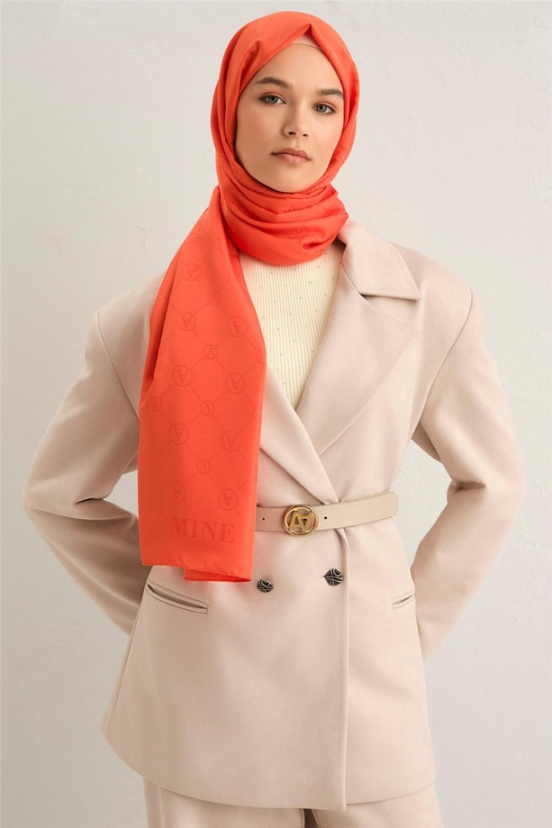 Armine Trend İnci Monogram Şal 2 11 14