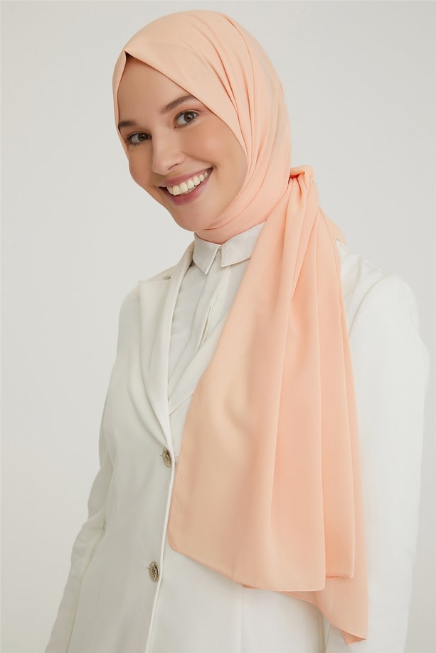 Belli Polyester Şal 00Oaat44 Somon