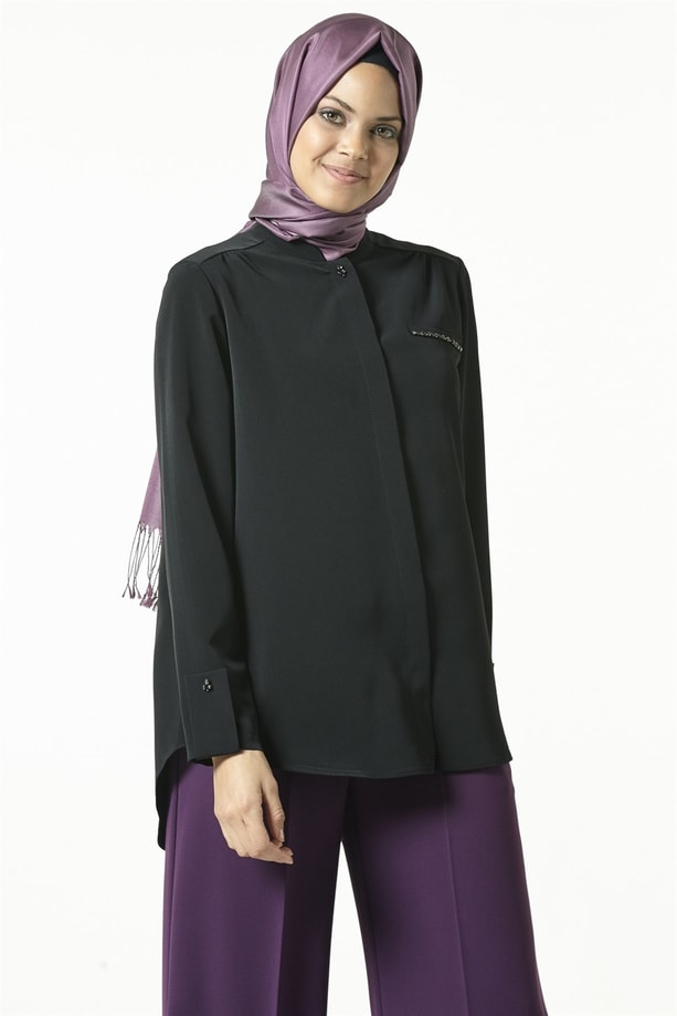 Armine Gömlek 18Ka3550 Siyah