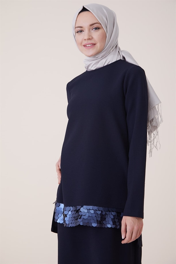 Armine Pulpayet Detaylı İkili Takım 8K6602 Lacivert