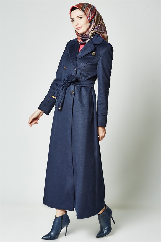Armine Manto 18Ka8663 Lacivert
