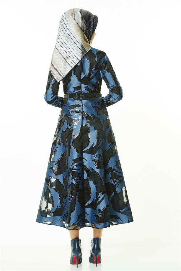 Armine Elbise 18Ka9601 İndigo