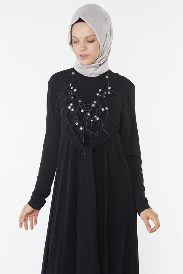 Armine Elbise 18Ka9629 Siyah