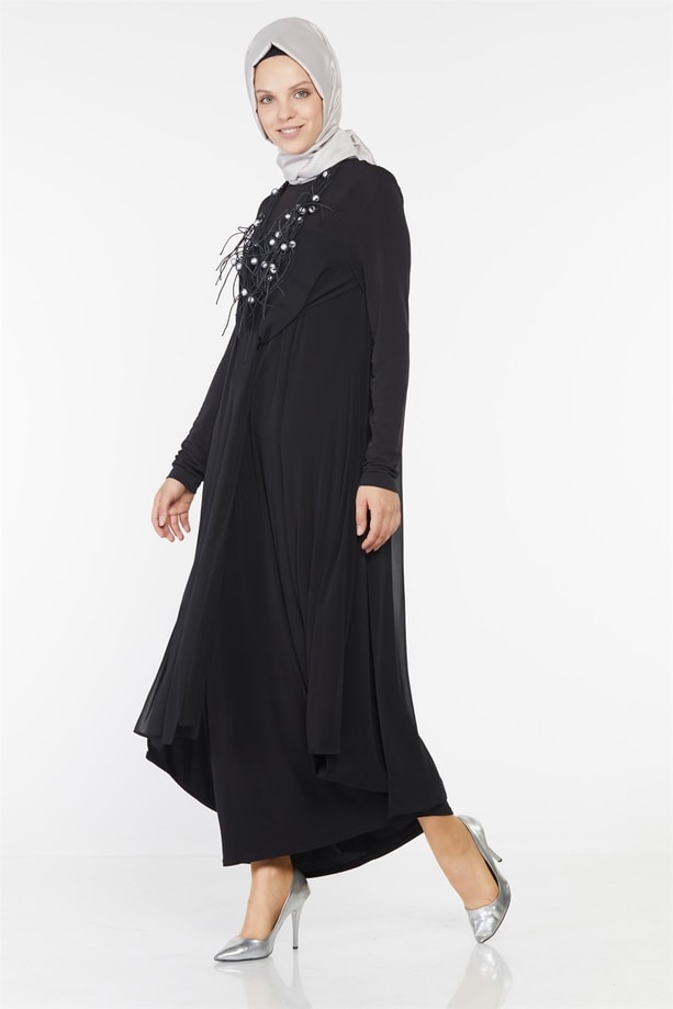 Armine Elbise 18Ka9629 Siyah