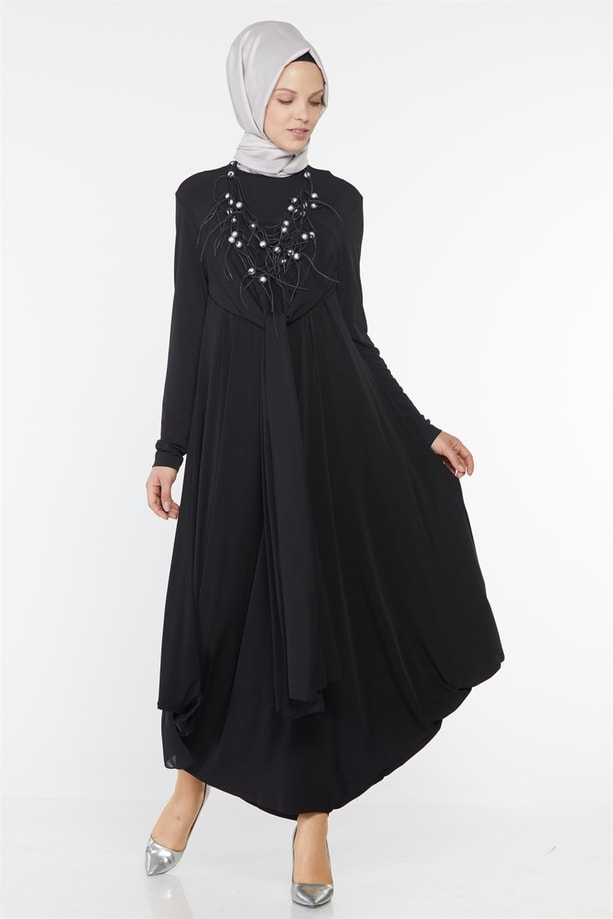 Armine Elbise 18Ka9629 Siyah