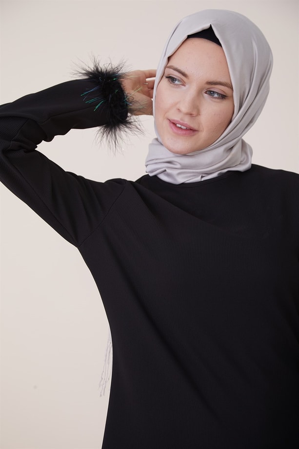 Armine Elbise 18Ka9635 Siyah