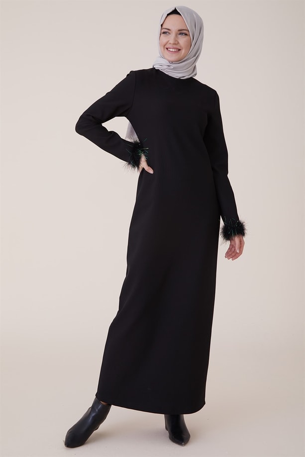 Armine Elbise 18Ka9635 Siyah