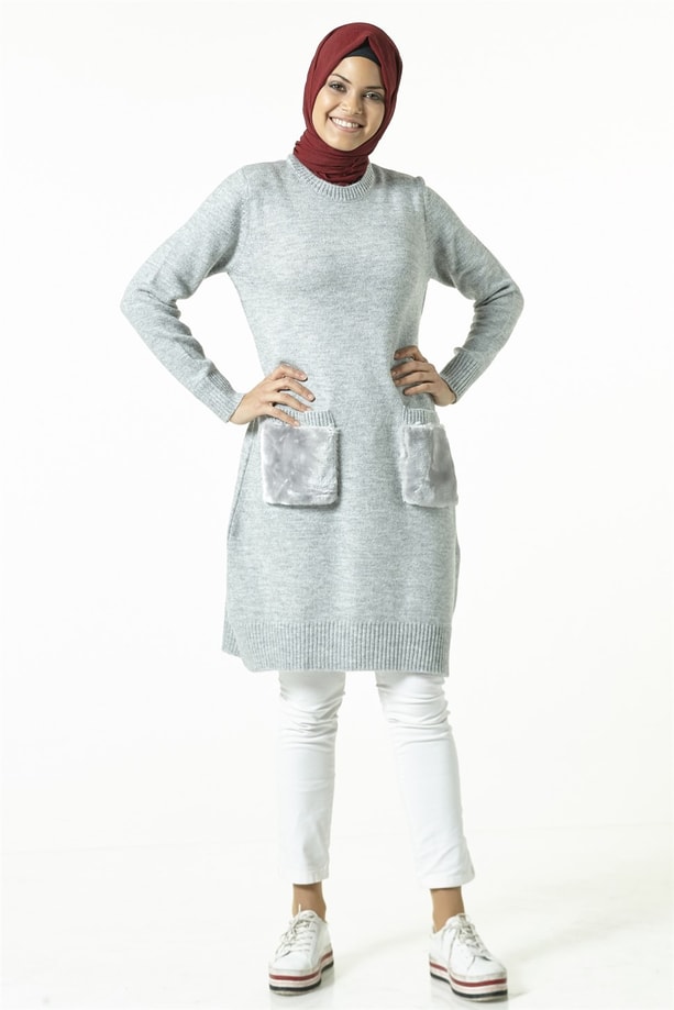 Armine Tunik 18Ka1158 Gri