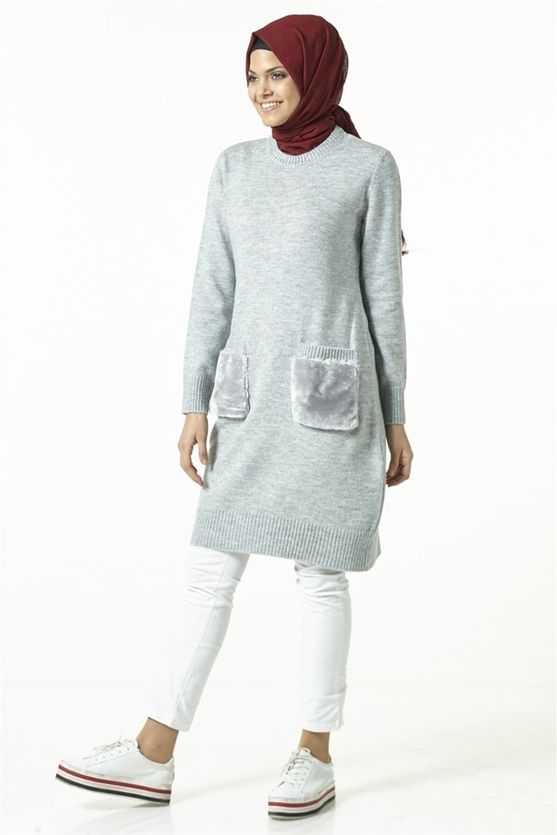Armine Tunik 18Ka1158 Gri