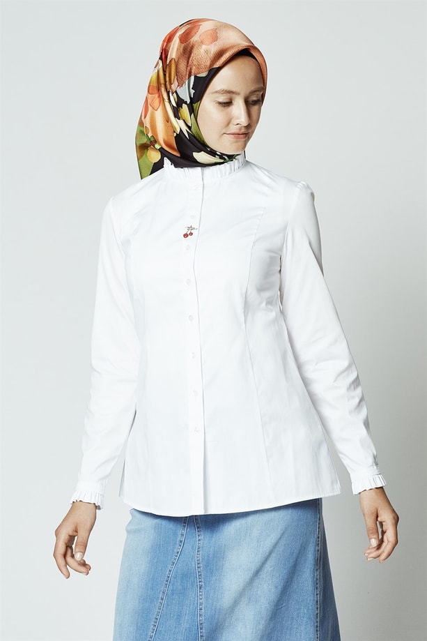 Armine Gömlek 18Ya3487 Beyaz