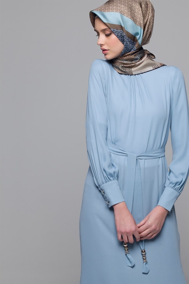 Armine Tunik 18Ya4529 Gri Mavi