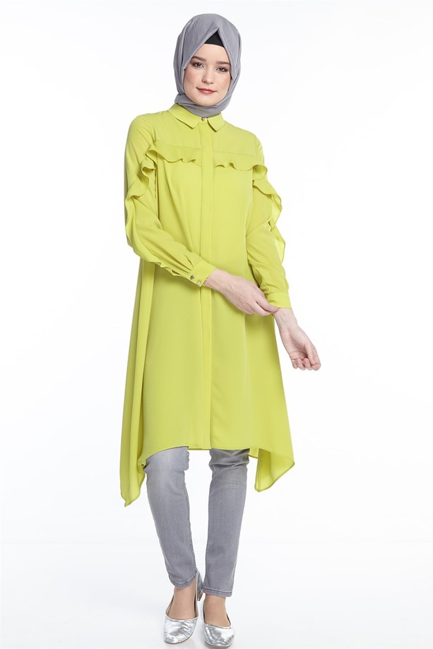 Armine Tunik 18Ya4624 Asit Yeşil
