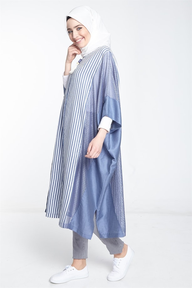 Armine Tunik 18Ya4659 İndigo