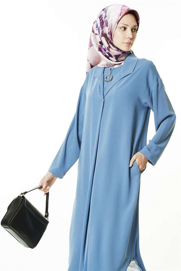 Armine Kap 18Ya7551 Gri Mavi
