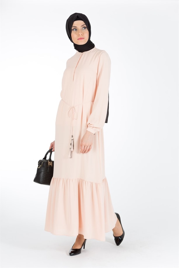 Armine Elbise 18Ya9504 Pudra