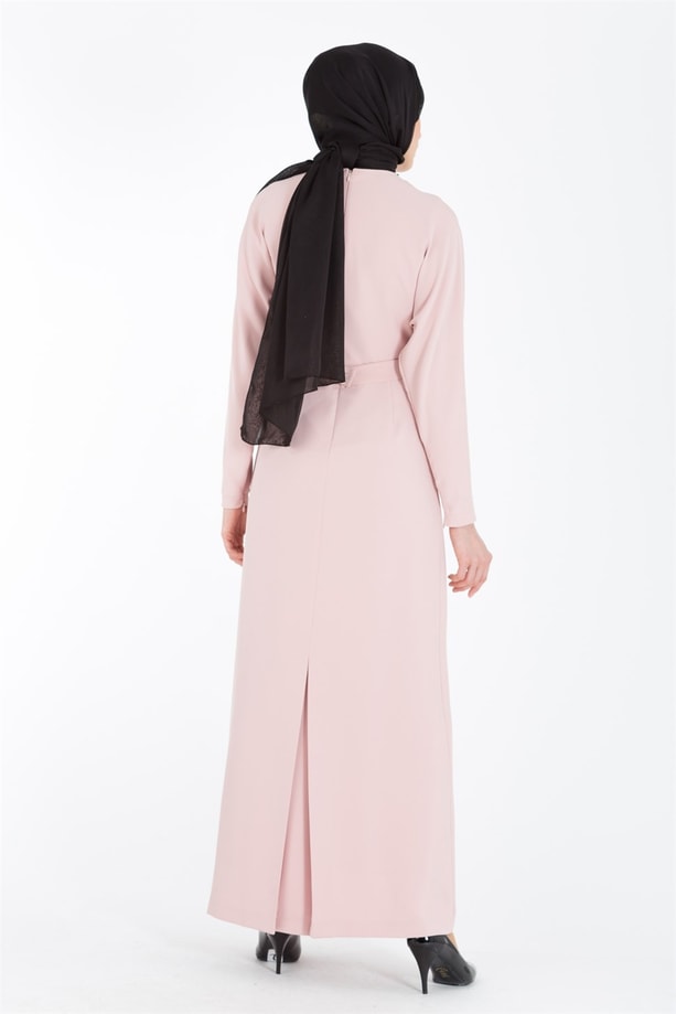 Armine Elbise 18Ya9554 Pudra