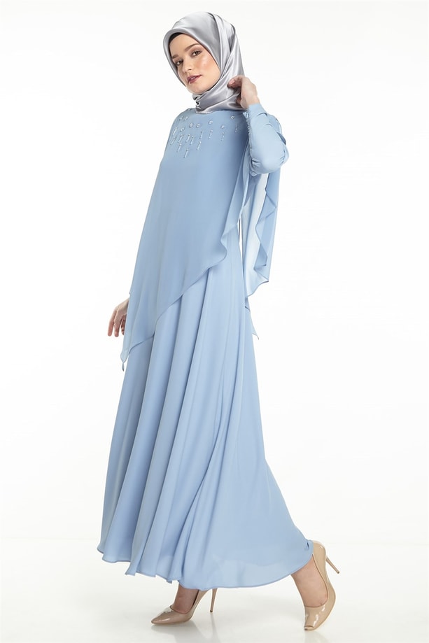 Armine Elbise 18Ya9584 Mavi
