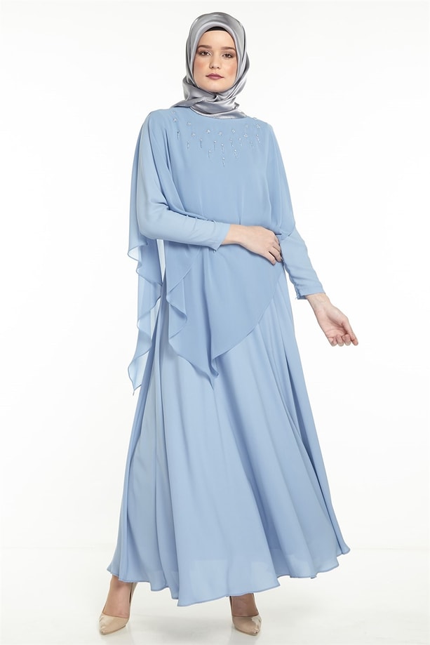 Armine Elbise 18Ya9584 Mavi